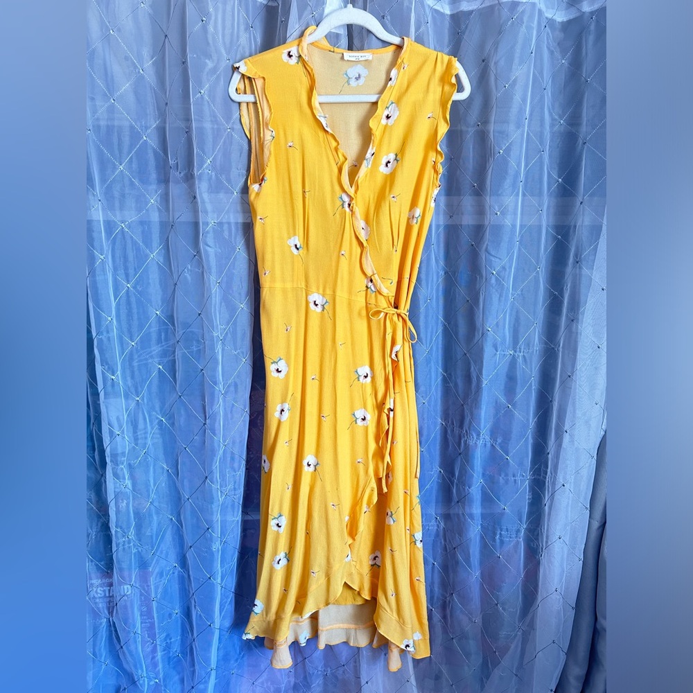 Yellow Floral Sun Dress